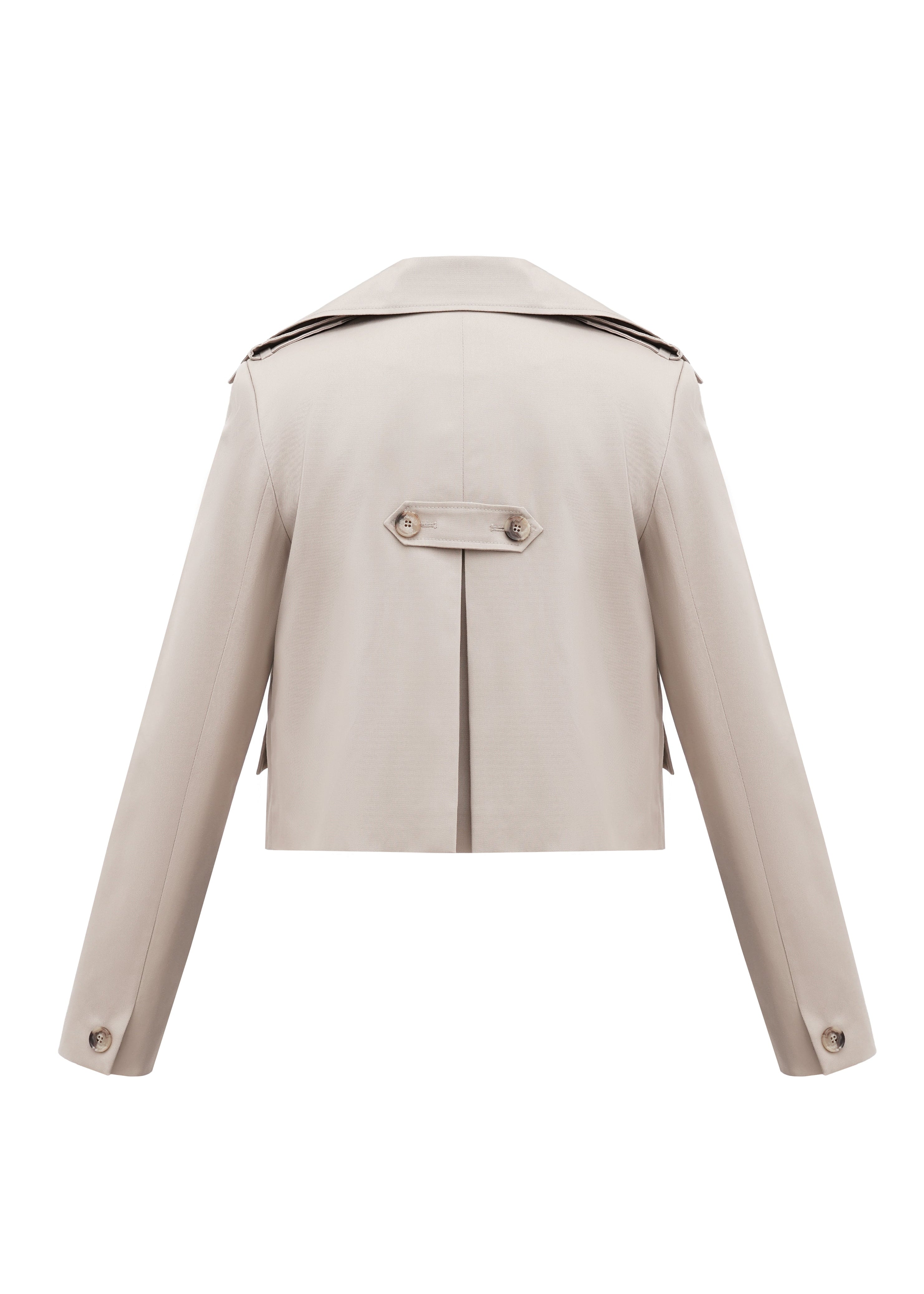 Back of the recycled polyester jacket by HER CIPHER