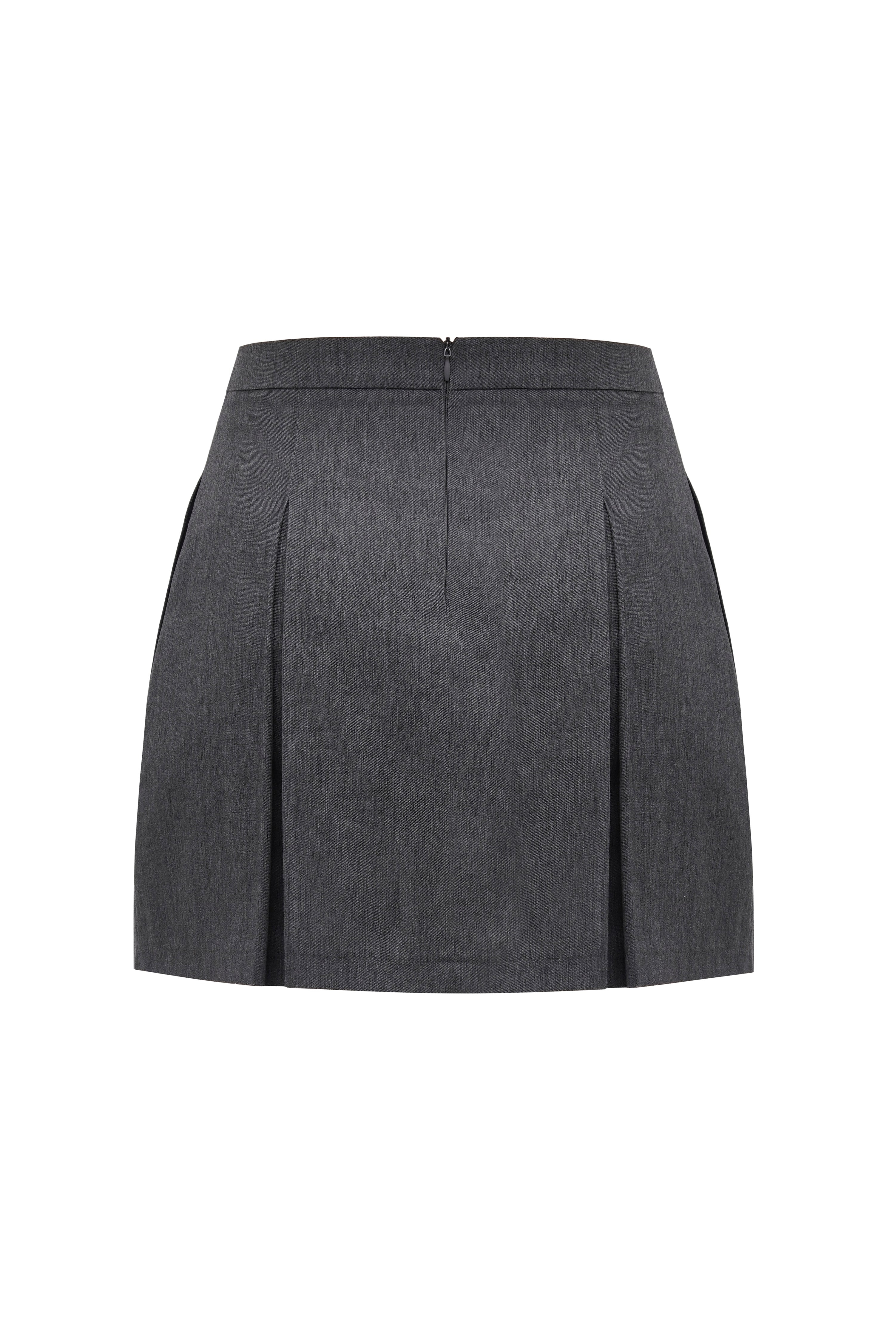 SeaSycle recycled polyester mini skirt grey