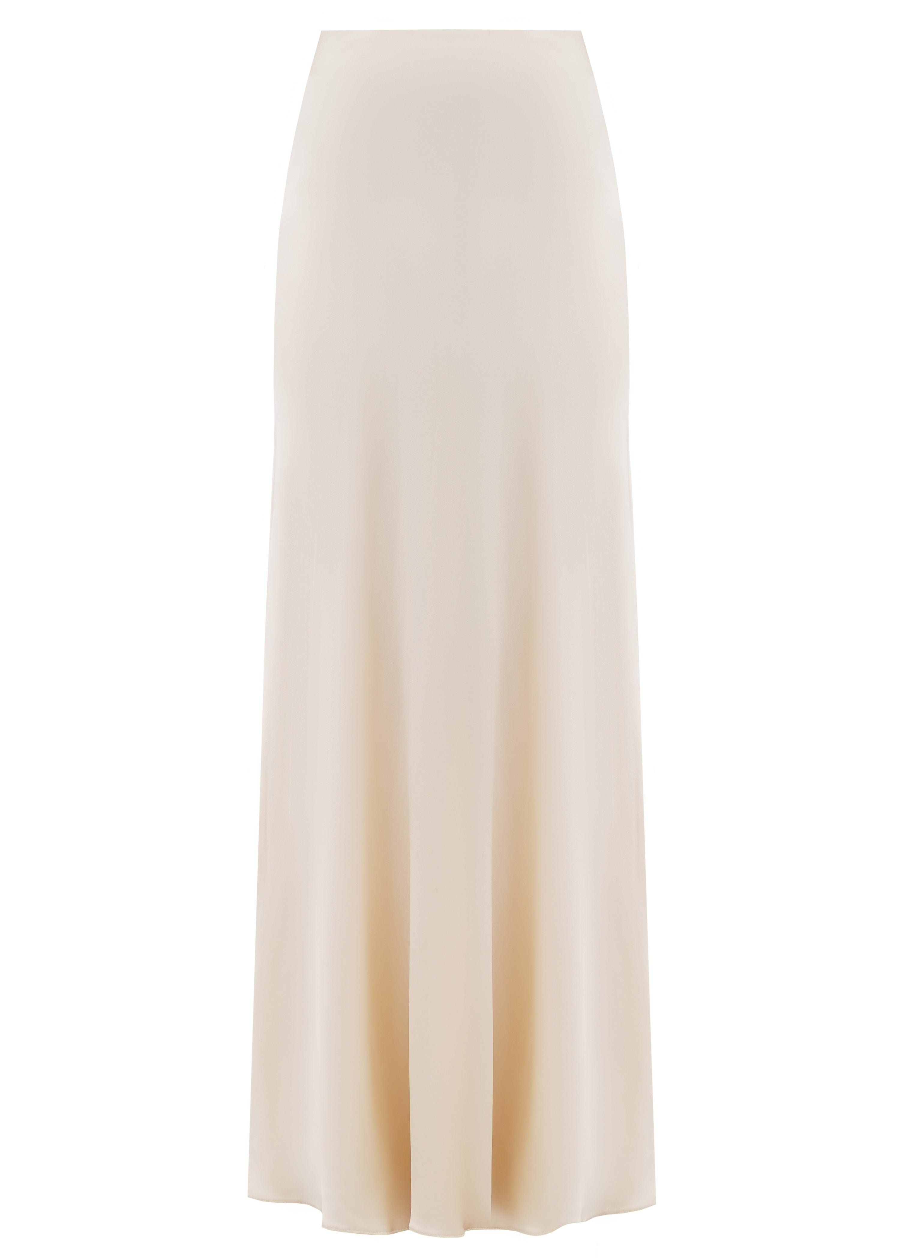 A silk maxi skirt in Pantone color Brazilian sand